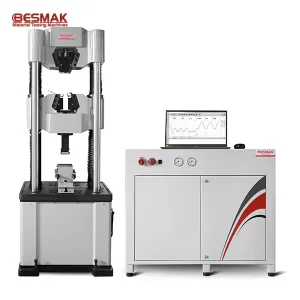 BESMAK BMT-SD Servo Hydraulic Universal Testing Machine with double test area for tensile, compression and flexural testing