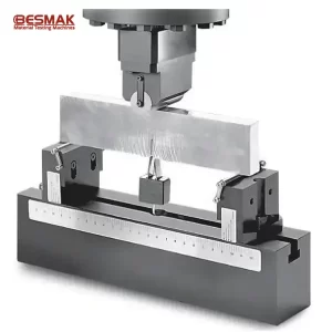 Besmak 3 nokta eğilme fikstürü (BMT-BF) - üniversal test cihazları için ayarlanabilir bükme test aparatı
