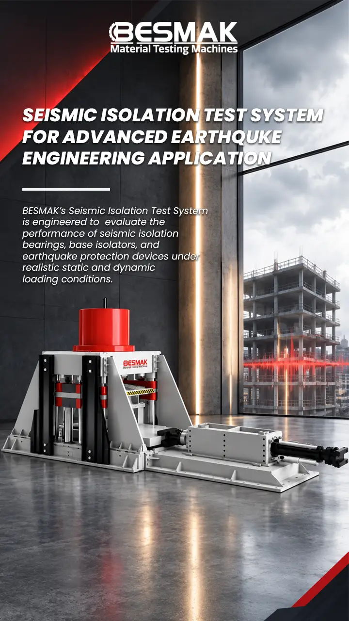 Seismic Isolation Test System BESMAK Seismic Isolation Test System for earthquake engineering applications