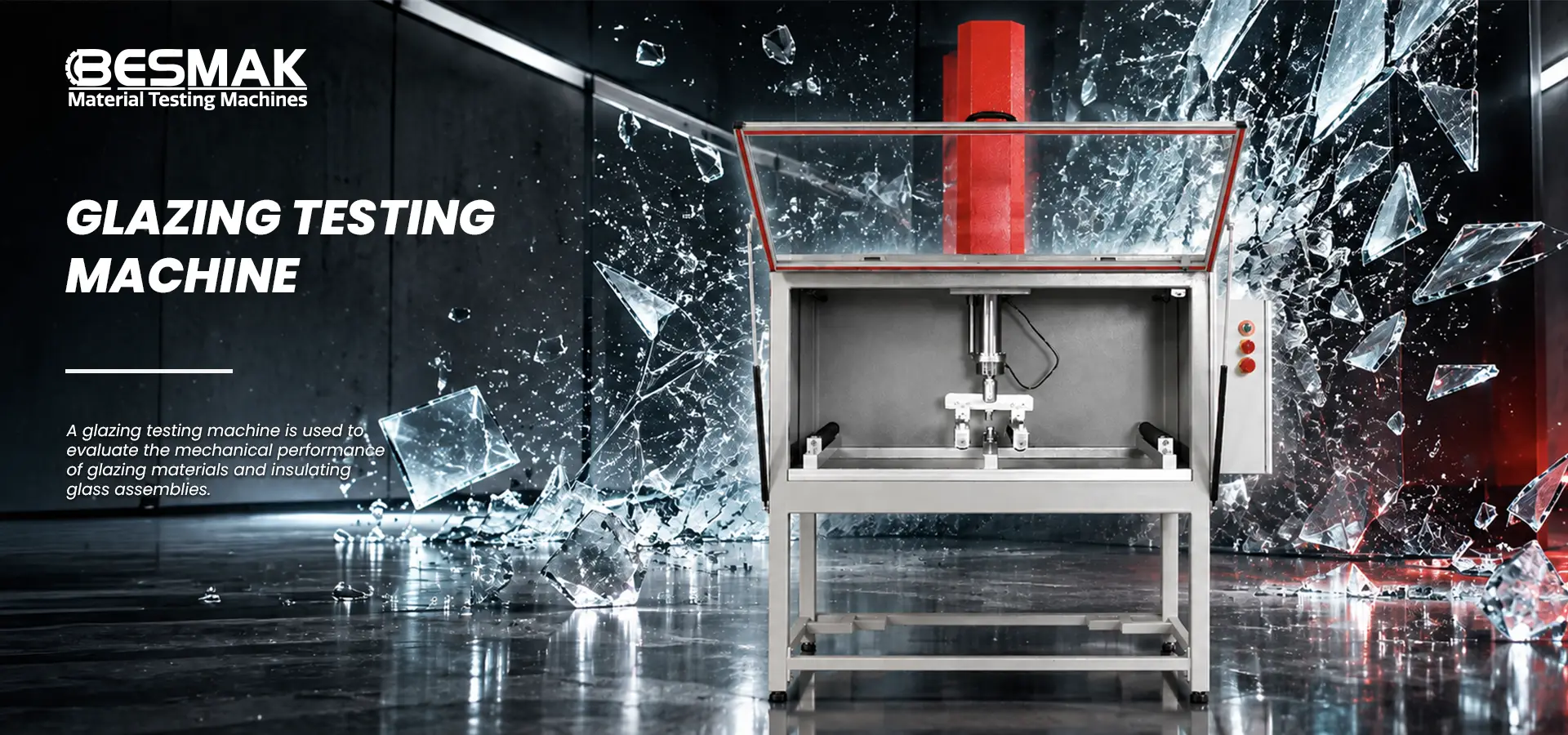Glazing Testing Machine BESMAK Glazing Testing Machine for mechanical testing of glass assemblies