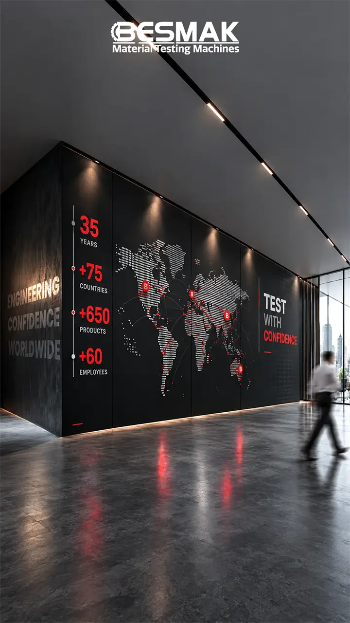 Company / Worldwide BESMAK material testing equipment manufacturer serving laboratories worldwide
