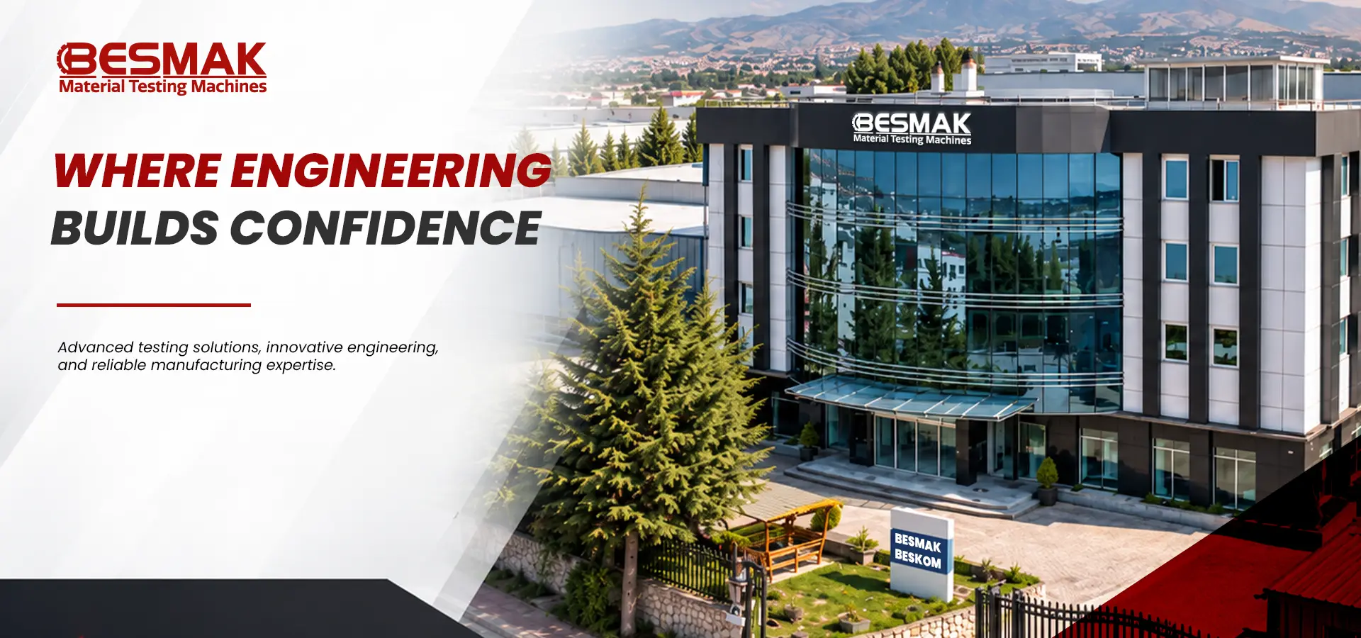 BESMAK Building BESMAK material testing machines manufacturing facility in Ankara, Türkiye